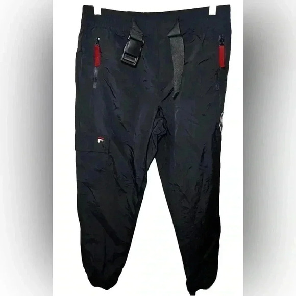 Fila Women's Trousers M Black 100% Nylon Chino - Picture 1 of 8